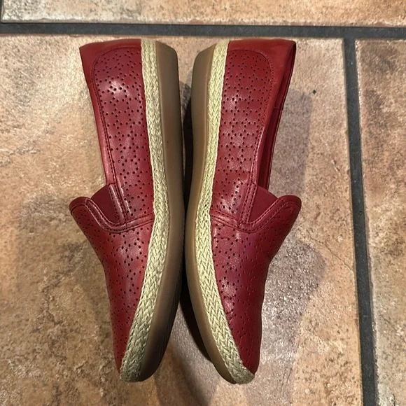 Clarks Red Espadrille Slip-Ons - Picture 3 of 8